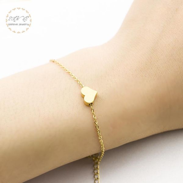 bangle wholesale lovely heart charm bracelet for women dainty girlfriend gift stainless steel chain wedding bridesmaid bijoux femme, Black
bangle wholesale lovely heart charm bracelet for women dainty girlfriend gift stainless steel chain wedding bridesmaid bijoux femme, Black