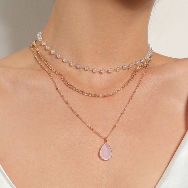 necklace for women designer jewelry luxury fashion multi-element protein bead crystal pendant necklace, fashion combination chain water drop, Silver
necklace for women designer jewelry luxury fashion multi-element protein bead crystal pendant necklace, fashion combination chain water drop, Silver