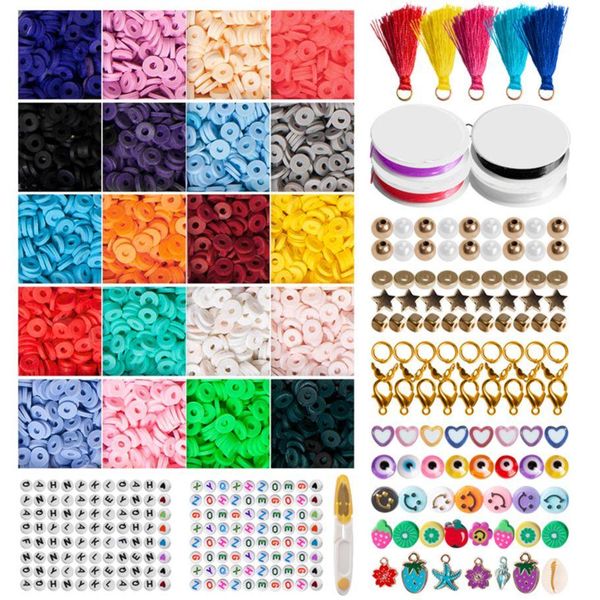 crystal 4000pcs/box 6mm flat round polymer clay spacer bead kits clay bracelet heishi beads jewelry making diy handmade accessories sets
crystal 4000pcs/box 6mm flat round polymer clay spacer bead kits clay bracelet heishi beads jewelry making diy handmade accessories sets