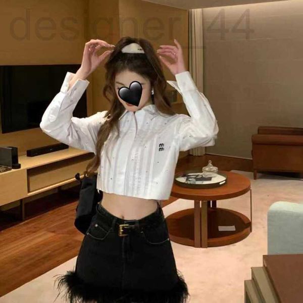 women's blouses & shirts luxurious2023 spring/summer new product cardigan shirt white diamond heavy industry short slim long sleeve fem
women's blouses & shirts luxurious2023 spring/summer new product cardigan shirt white diamond heavy industry short slim long sleeve fem