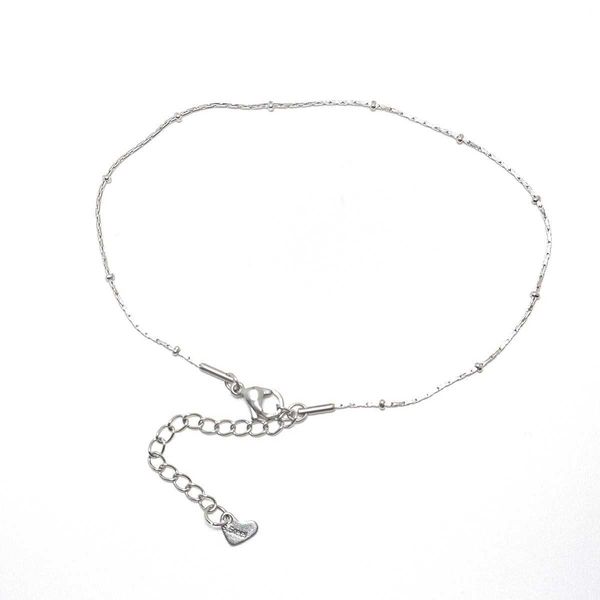 anklets 1pc 304 stainless steel round heart chain anklet silver color simple anklet for women summer beach foot jewelry gift 23.5cm long g22, Red;blue
anklets 1pc 304 stainless steel round heart chain anklet silver color simple anklet for women summer beach foot jewelry gift 23.5cm long g22, Red;blue
