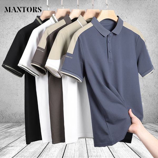 men s polos breathable polo shirts men casual patchwork slim fit mens summer fashion brand male clothing business tee 230522, White;black
men s polos breathable polo shirts men casual patchwork slim fit mens summer fashion brand male clothing business tee 230522, White;black