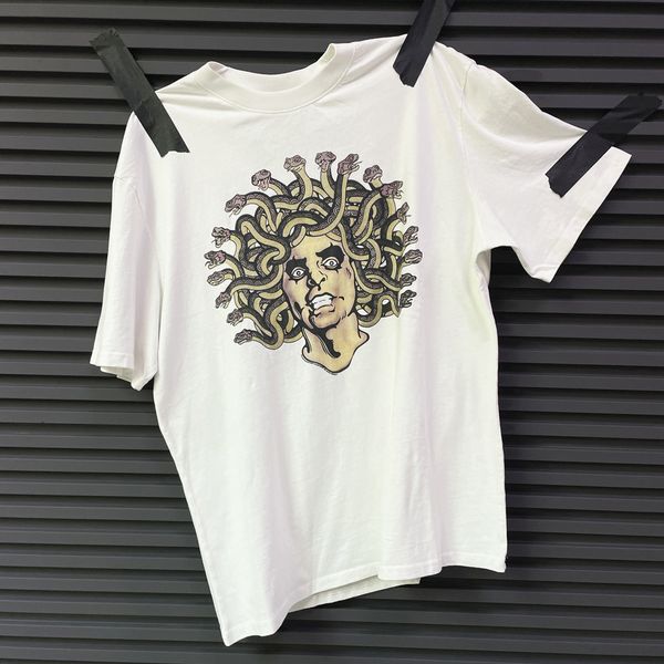 streetwear fashion vintage oversized summer tee for men clothing, Black;brown 
streetwear fashion vintage oversized summer tee for men clothing, Black;brown