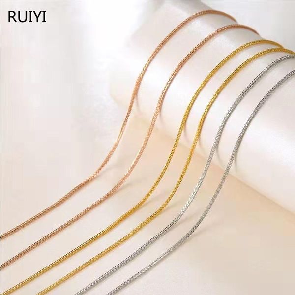 necklaces ruiyi real 18k gold necklace pendant chain solid au750 chopin chain for women fine jewelry wedding gift, Silver
necklaces ruiyi real 18k gold necklace pendant chain solid au750 chopin chain for women fine jewelry wedding gift, Silver