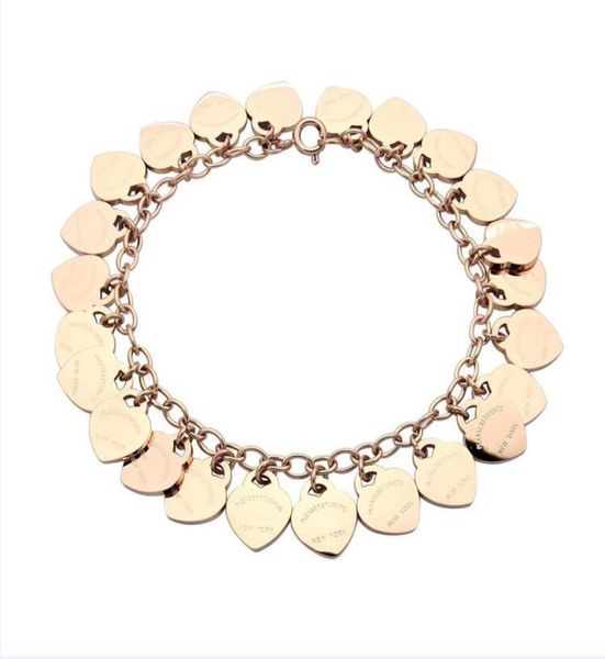 titanium steel bracelet 18k gold rose silver heart shaped bracelets for friends party and fashion couple gift3773913, Golden;silver
titanium steel bracelet 18k gold rose silver heart shaped bracelets for friends party and fashion couple gift3773913, Golden;silver
