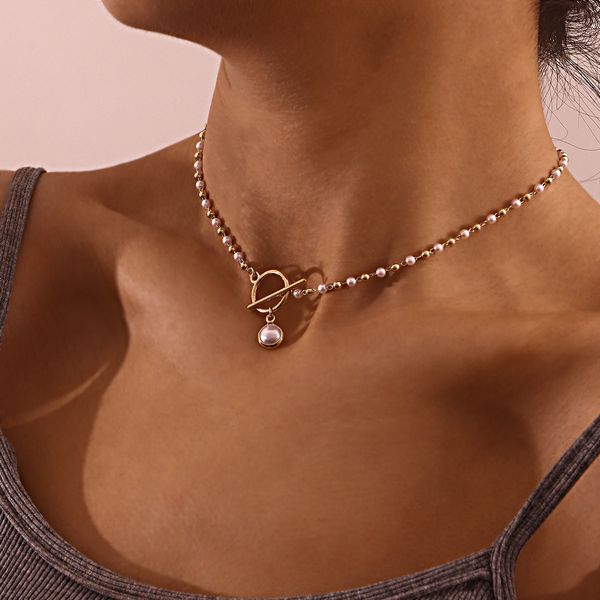 necklaces designer simple pearl chain ot clasp necklace female fashion fairy style creative design female necklace luxury multi-element comb, Silver
necklaces designer simple pearl chain ot clasp necklace female fashion fairy style creative design female necklace luxury multi-element comb, Silver