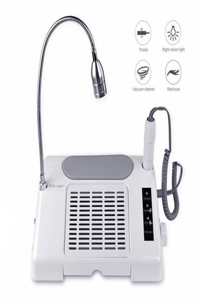35000rpm 3 in 1 nail driller folder suction dust collector machine filing vacuum cleaner salon manicure tool with desk lamp9179501, Silver
35000rpm 3 in 1 nail driller folder suction dust collector machine filing vacuum cleaner salon manicure tool with desk lamp9179501, Silver