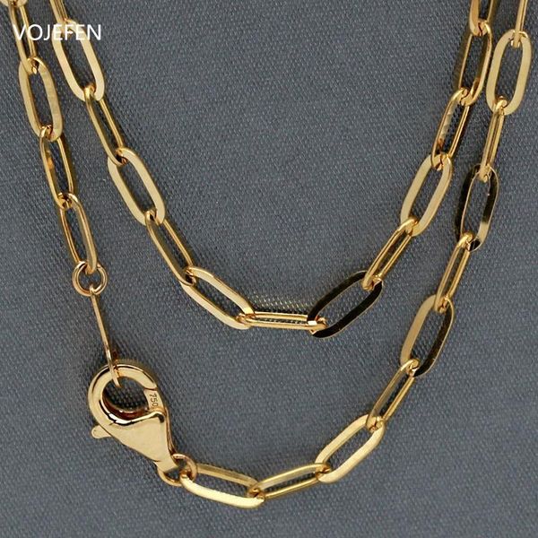 necklaces vojefen 18k women's gold necklace original au750 long link male choker luxury jewelry large neck fashion necklaces wholesale, Silver
necklaces vojefen 18k women's gold necklace original au750 long link male choker luxury jewelry large neck fashion necklaces wholesale, Silver
