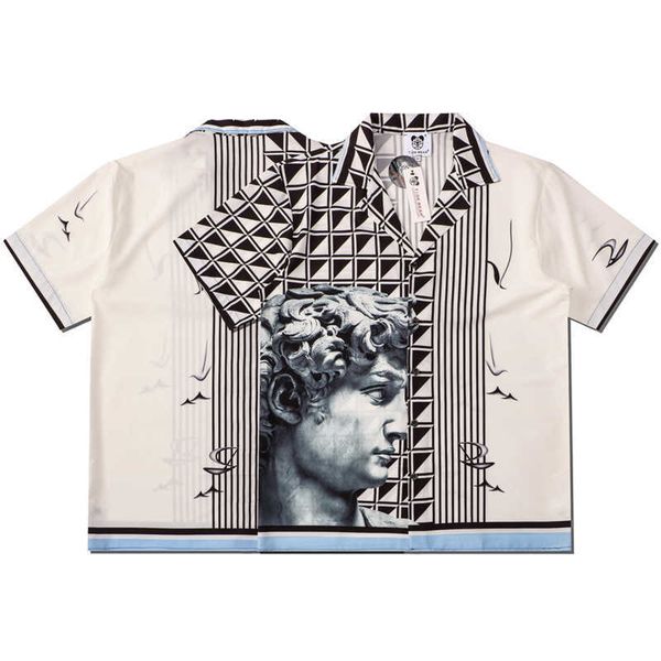 new trendy cardigan men and women lovers stone figure digital printed polyester loose short sleeve lapel shirt summer, Gray
new trendy cardigan men and women lovers stone figure digital printed polyester loose short sleeve lapel shirt summer, Gray