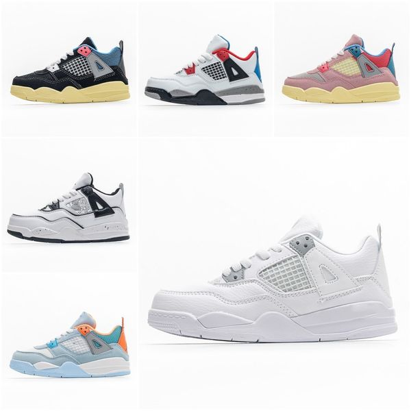 2023 kid with retro basketball shoes 4s iv air jumpman 4 university blue red thunder offs white sail infrared jorda 4 j4 boys girls trainers, Black
2023 kid with retro basketball shoes 4s iv air jumpman 4 university blue red thunder offs white sail infrared jorda 4 j4 boys girls trainers, Black