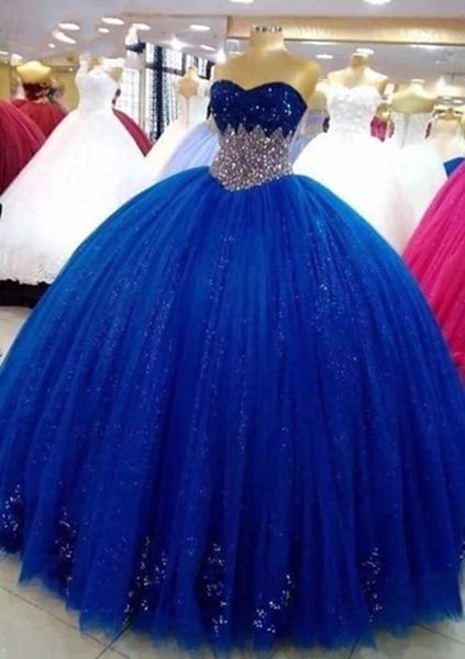 quinceanera dresses princess royal blue sweetheart crystal sequines ball gown with tulle plus size sweet 16 debutante party birthday vestido, Blue;red
quinceanera dresses princess royal blue sweetheart crystal sequines ball gown with tulle plus size sweet 16 debutante party birthday vestido, Blue;red