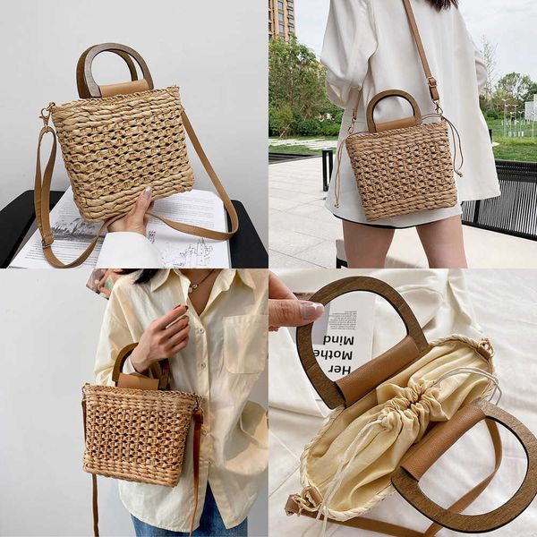 nxy summer women tote bags designer handbags purses weave drawstring closure wooden handle beach shoulder bag 230424
nxy summer women tote bags designer handbags purses weave drawstring closure wooden handle beach shoulder bag 230424