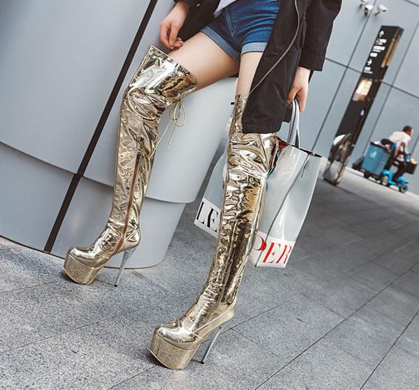 lasyarrow women039s 14cm extremely high stiletto heels night club dance thigh high boots ladies platform overtheknee8995670, Black
lasyarrow women039s 14cm extremely high stiletto heels night club dance thigh high boots ladies platform overtheknee8995670, Black