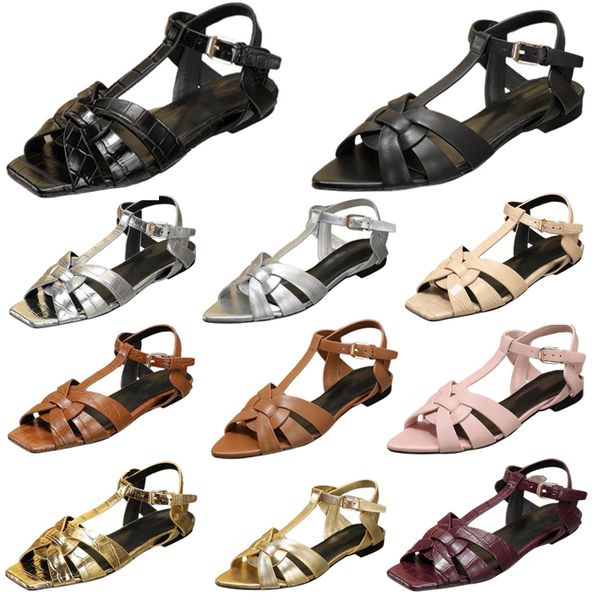 sandals slippers women's sandals designer slippers fashion classic style sandals retro cowhide made flats two shoe head styles, Black
sandals slippers women's sandals designer slippers fashion classic style sandals retro cowhide made flats two shoe head styles, Black