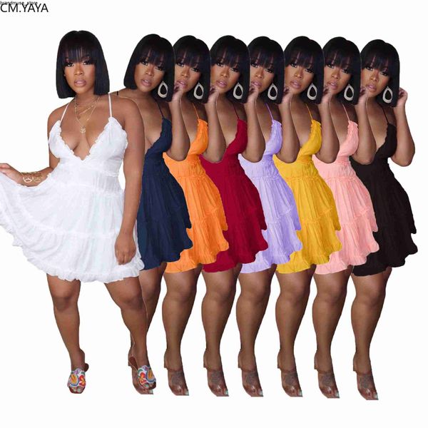 casual dresses cm.yaya women summer spaghetti strap halter deep v-neck sleeveless cascading ball gown beach dress party open back dresses j2, Black;gray
casual dresses cm.yaya women summer spaghetti strap halter deep v-neck sleeveless cascading ball gown beach dress party open back dresses j2, Black;gray