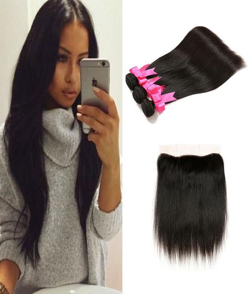 13x4 brazilian full lace frontals with 3 bundles straight human hair weaves with frontal brazilian virgin hair with lace frontal c1552598, Black
13x4 brazilian full lace frontals with 3 bundles straight human hair weaves with frontal brazilian virgin hair with lace frontal c1552598, Black
