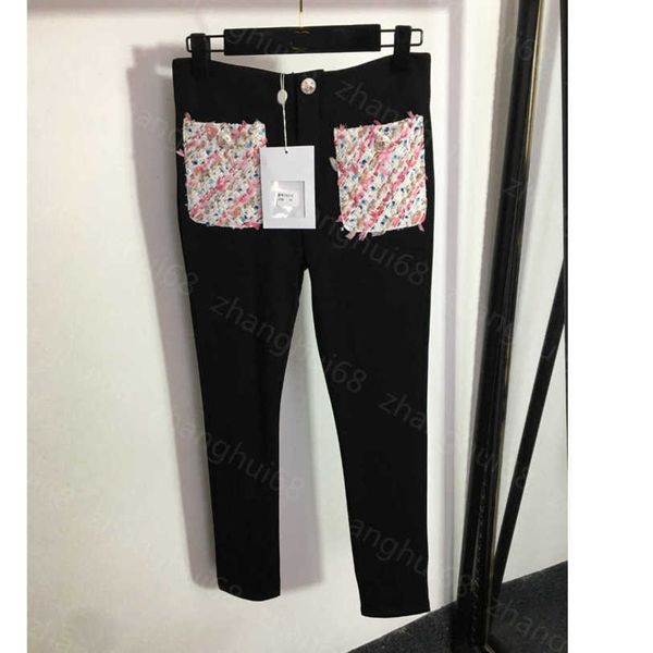 23ss womens designer clothing womens pants cherry blossom pink tweed pocket slim leggings boot pants women clothing a1, Black;white
23ss womens designer clothing womens pants cherry blossom pink tweed pocket slim leggings boot pants women clothing a1, Black;white