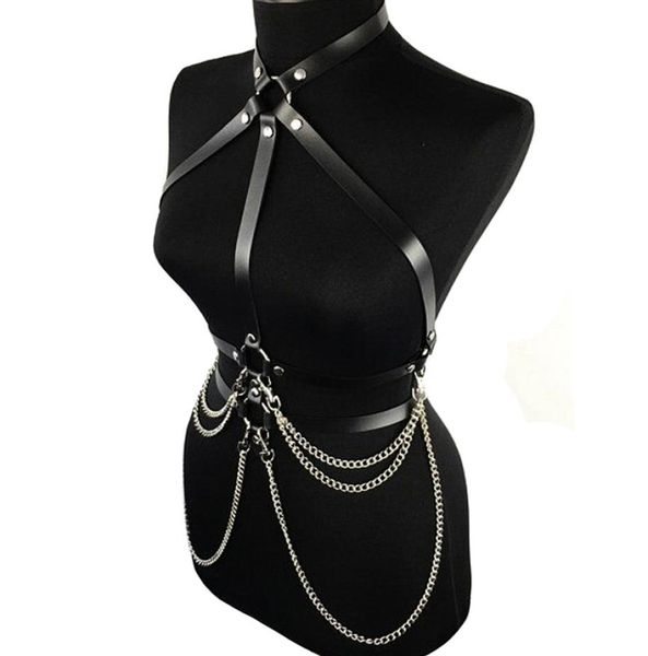 belts women suspenders chest leather belt harajuku gothic lingerie adjustable bondage holographic metal chain tassel harness 6610238, Black;brown
belts women suspenders chest leather belt harajuku gothic lingerie adjustable bondage holographic metal chain tassel harness 6610238, Black;brown