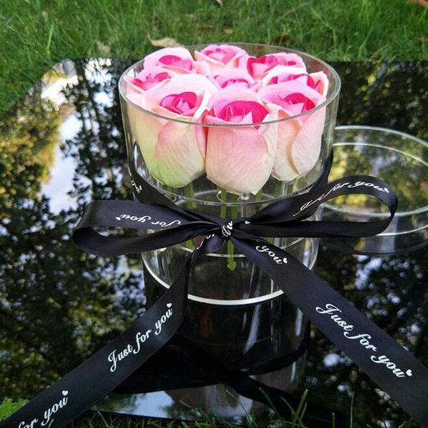 boxes new round clear acrylic rose flower box makeup organizer luxury handmade gift box valentine's day multifunctional jewelry box, Black;white
boxes new round clear acrylic rose flower box makeup organizer luxury handmade gift box valentine's day multifunctional jewelry box, Black;white