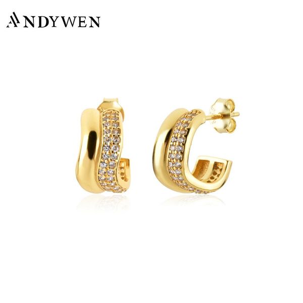 huggie andywen 925 sterling silver gold twist hollow hoops earring piercing 2022 women circle metal loops pendientes fine jewelry, Golden;silver
huggie andywen 925 sterling silver gold twist hollow hoops earring piercing 2022 women circle metal loops pendientes fine jewelry, Golden;silver