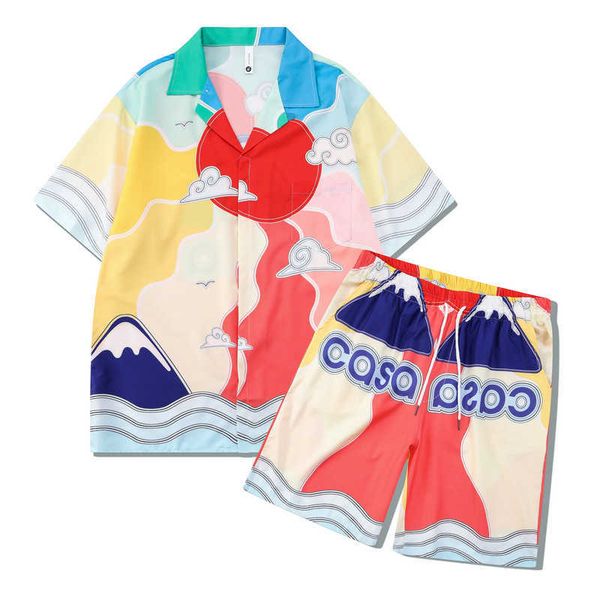 new chaoshen digital printing colorful beach casual shirt set chaoshen brand loose short sleeve shirt men's summer, Black
new chaoshen digital printing colorful beach casual shirt set chaoshen brand loose short sleeve shirt men's summer, Black
