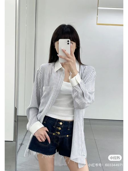 cel2023 women's shirts vertical striped shirt ootd shirt fashion clothing letters business sleeve kashi t-shirt casual shirt birthday, White
cel2023 women's shirts vertical striped shirt ootd shirt fashion clothing letters business sleeve kashi t-shirt casual shirt birthday, White