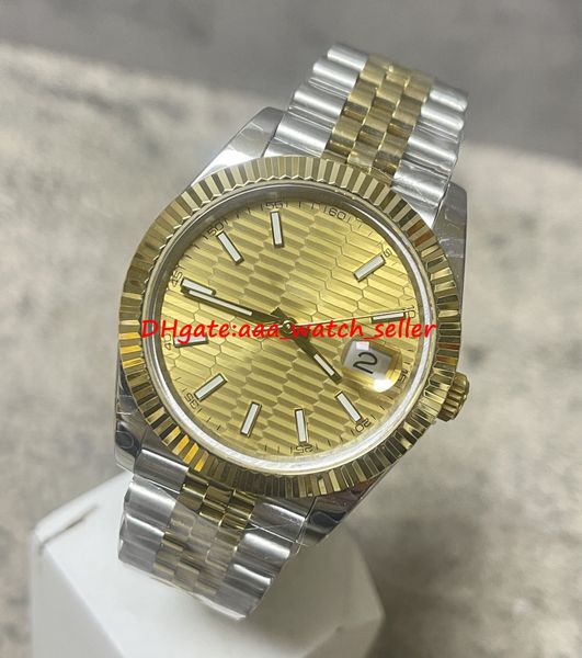 5 colors bp factory men watches 41mm dj2 126333 fluted bezel golden fluted-motif dial jubilee bracelet mechanical automatic movement sapphir, Slivery;brown
5 colors bp factory men watches 41mm dj2 126333 fluted bezel golden fluted-motif dial jubilee bracelet mechanical automatic movement sapphir, Slivery;brown