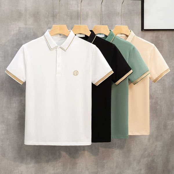23 new mens polo shirt designer t shirt pearl cotton short sleeved shirts mens breathable tee embroidery oversized t-shirt, White;black
23 new mens polo shirt designer t shirt pearl cotton short sleeved shirts mens breathable tee embroidery oversized t-shirt, White;black