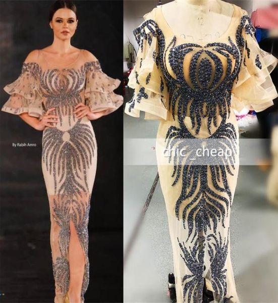 sparkly luxurious crystals 2019 evening dresses champagne sheer neck beaded prom dresses sheath formal party pageant gowns8694567, Black;red
sparkly luxurious crystals 2019 evening dresses champagne sheer neck beaded prom dresses sheath formal party pageant gowns8694567, Black;red