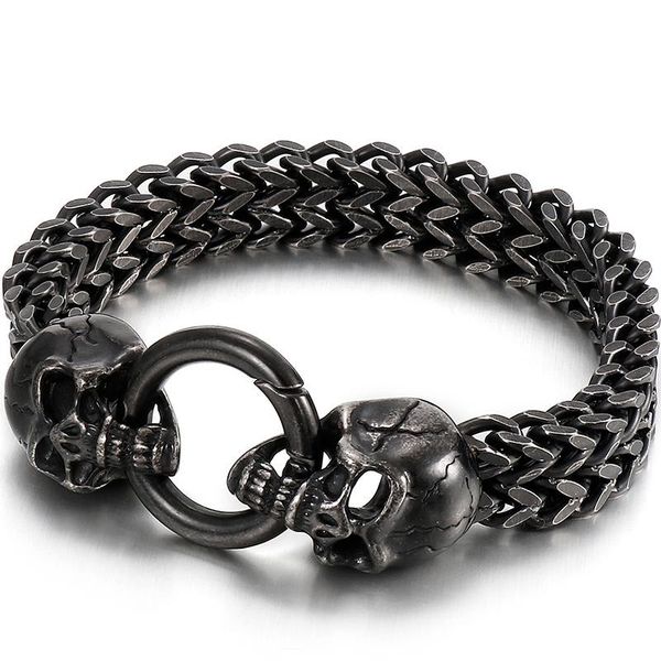bangle solid black stainless steel gothic skull lion wolf head men's bracelets vintage mens jewllery gifts for boyfriend father husband
bangle solid black stainless steel gothic skull lion wolf head men's bracelets vintage mens jewllery gifts for boyfriend father husband