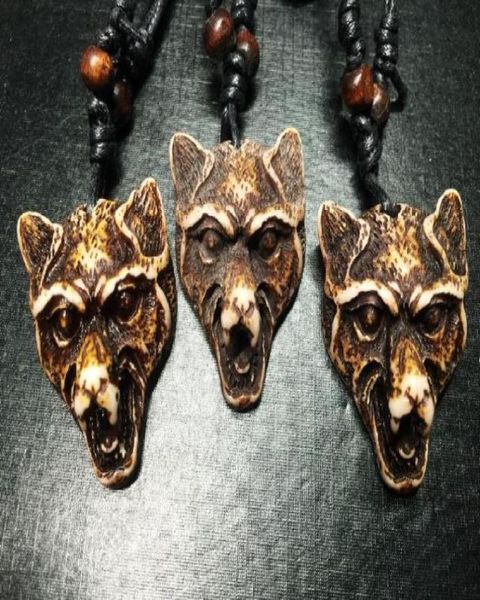 12 pcs cool yak bone powder carved wolf head pendant necklace choker gift4620002, Silver
12 pcs cool yak bone powder carved wolf head pendant necklace choker gift4620002, Silver
