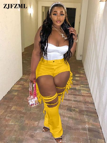 jeans red/yellow big hole hollow bodycon jeans women high waist side tassel patchwork flare pant streetwear bell bottom denim capris, Blue
jeans red/yellow big hole hollow bodycon jeans women high waist side tassel patchwork flare pant streetwear bell bottom denim capris, Blue