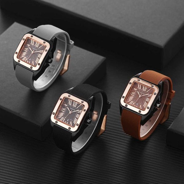 mens luxury net red tide watch silicone tape watch roman square calendar quartz watch watches light clock, Slivery;black
mens luxury net red tide watch silicone tape watch roman square calendar quartz watch watches light clock, Slivery;black