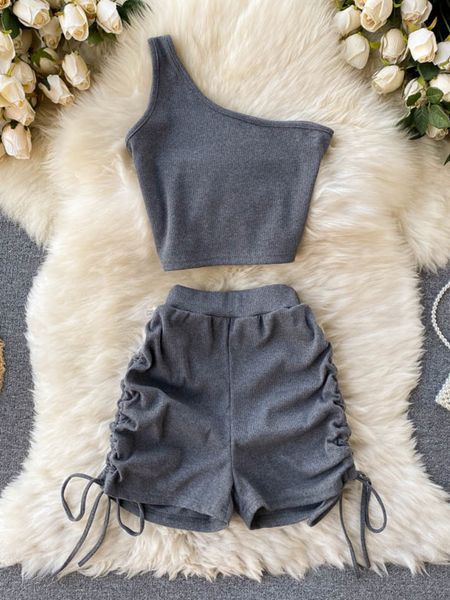 women s two piece pants foamlina casual women 2 set solid summer fashion one shoulder sleeveless crop and drawstring shorts workout tracksui, White
women s two piece pants foamlina casual women 2 set solid summer fashion one shoulder sleeveless crop and drawstring shorts workout tracksui, White