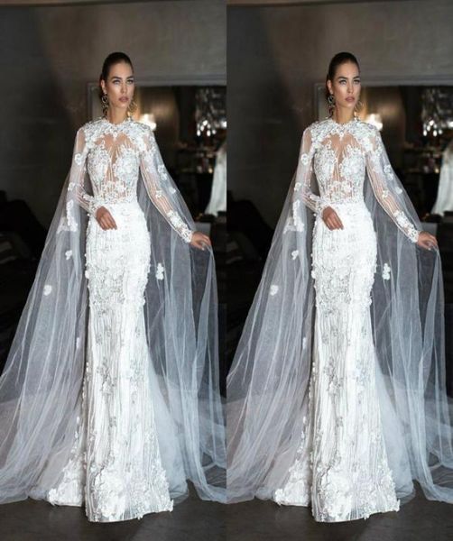 fabulous mermaid wedding dresses with cape jewel neck 3d lace bridal gown vestidos dubai long sleeve beach wedding dress plus size5115312, White
fabulous mermaid wedding dresses with cape jewel neck 3d lace bridal gown vestidos dubai long sleeve beach wedding dress plus size5115312, White