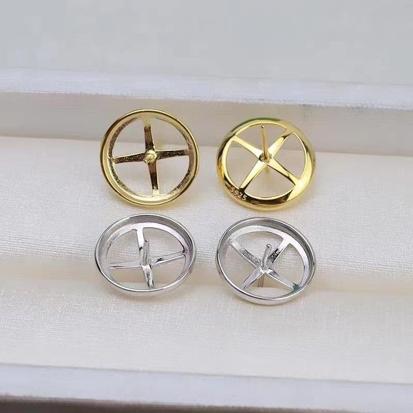 stud qiaobeige diy accessories with pin 925 silver base mabell beads earrings 1315mm pearl empty support, Golden;silver
stud qiaobeige diy accessories with pin 925 silver base mabell beads earrings 1315mm pearl empty support, Golden;silver