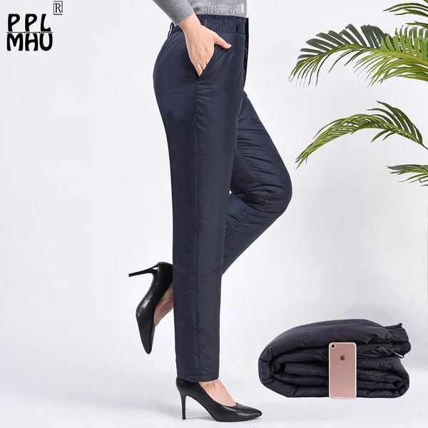 capris winter thicken casual down pants mom oversize 6xl windproof snow wear pantalones women basic warm high waist straight trousers, Black;white
capris winter thicken casual down pants mom oversize 6xl windproof snow wear pantalones women basic warm high waist straight trousers, Black;white