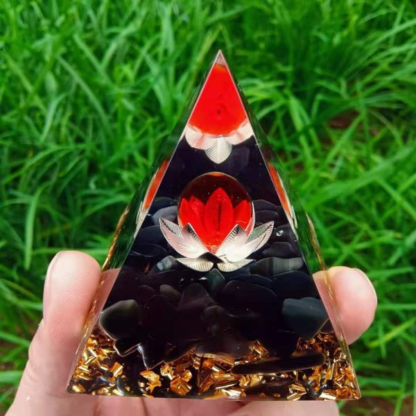 polish orgonite foreign trade aogen pyramid ornament green jade stone lotus energy pyramid bring good luck, Blue
polish orgonite foreign trade aogen pyramid ornament green jade stone lotus energy pyramid bring good luck, Blue