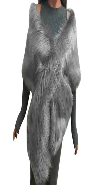women scarf faux fox fur long shawl stole wrap shrug scarf pashmina bridal wedding winter thick warm stola echarpe hiver femme y202054758, Blue;gray
women scarf faux fox fur long shawl stole wrap shrug scarf pashmina bridal wedding winter thick warm stola echarpe hiver femme y202054758, Blue;gray