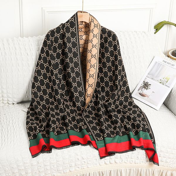 fashion stylish scarves women cashmere wraps shawl classic scarf letter printed scarfs designers soft touch long ring shawls 180cm, Blue;gray
fashion stylish scarves women cashmere wraps shawl classic scarf letter printed scarfs designers soft touch long ring shawls 180cm, Blue;gray