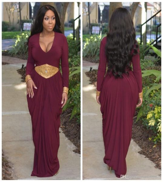 afric style burgundy arabic evening dress with long sleeves gold beaded sash sheath women maxi gowns plus size dubai prom party dr5608085, Black;red
afric style burgundy arabic evening dress with long sleeves gold beaded sash sheath women maxi gowns plus size dubai prom party dr5608085, Black;red