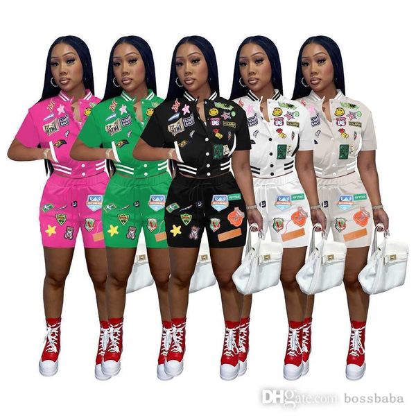 women tracksuits two pieces set designer 2023 new fashion emblem print button baseball elastic thread set 5 colours, Gray
women tracksuits two pieces set designer 2023 new fashion emblem print button baseball elastic thread set 5 colours, Gray