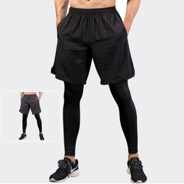 new men's tight pants fake two-piece set for fiess, running, training, casual elastic quick drying pants
new men's tight pants fake two-piece set for fiess, running, training, casual elastic quick drying pants