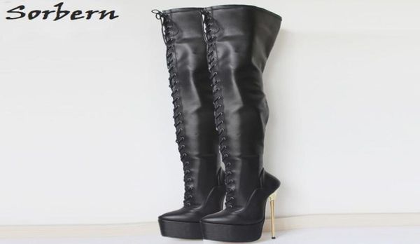 sorbern mette black crotch high boots 2017 new women 22cm ultra high heel laceup platform gold metal stiletto heels pointed toe o1158717
sorbern mette black crotch high boots 2017 new women 22cm ultra high heel laceup platform gold metal stiletto heels pointed toe o1158717
