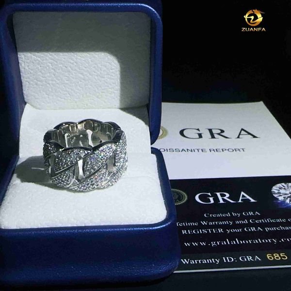 ale cuban rings 925 silver hip hop jewelry moissanite diamond rings with gra certificate
ale cuban rings 925 silver hip hop jewelry moissanite diamond rings with gra certificate