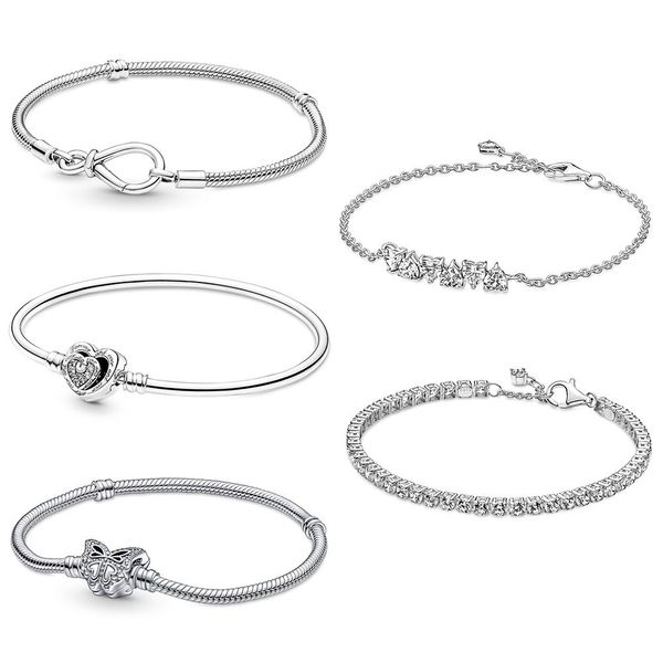 bangle new 925 sterling silver infinity knot snake chain bracelet entwined infinite hearts clasp bangle fit women diy pan charms, Black
bangle new 925 sterling silver infinity knot snake chain bracelet entwined infinite hearts clasp bangle fit women diy pan charms, Black