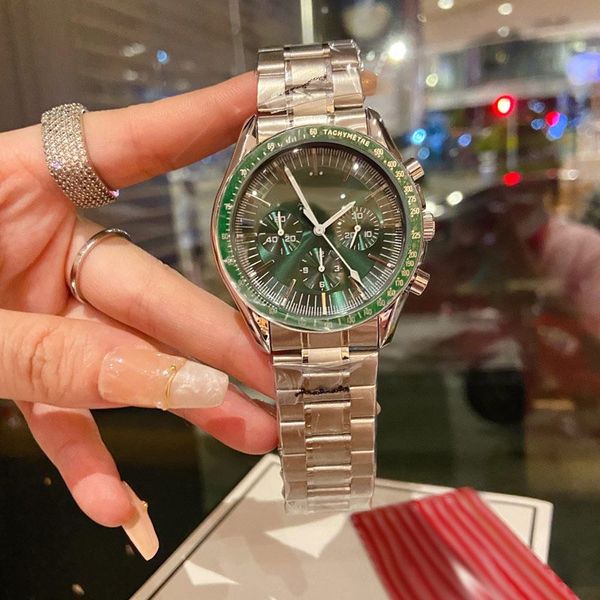 luxury mens watches chronograph brand designer watch stainless steel band 42mm waterproof wristwatches for men's birthday christmas fat, Slivery;brown
luxury mens watches chronograph brand designer watch stainless steel band 42mm waterproof wristwatches for men's birthday christmas fat, Slivery;brown