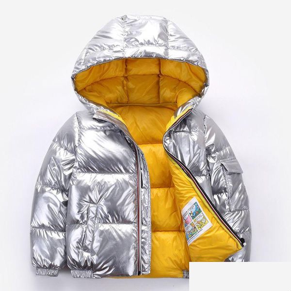 Winter Down Jackets Kids: Sier Gold Hooded Coats for Boys & Girls, Yellow
Winter Down Jackets Kids: Sier Gold Hooded Coats for Boys & Girls, Yellow