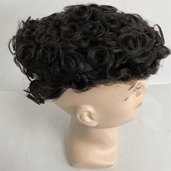 brazilian virgin human hair replacement 19mm loose curl #1b bleached knots full lace toupee for men, Black
brazilian virgin human hair replacement 19mm loose curl #1b bleached knots full lace toupee for men, Black
