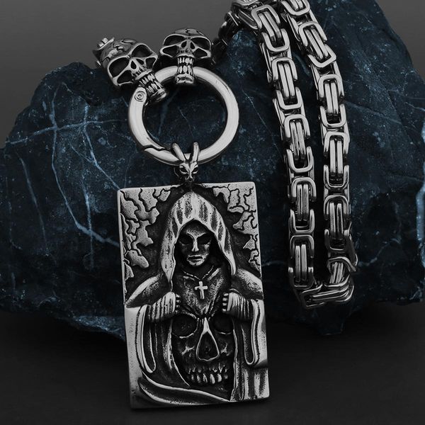 necklaces stainless steel men's skull necklace pirate cross card skull fashion rock hip hop charm pendant jewelry boy gift wholesale, Silver
necklaces stainless steel men's skull necklace pirate cross card skull fashion rock hip hop charm pendant jewelry boy gift wholesale, Silver